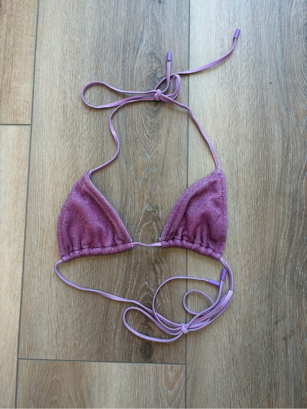 triangl swimwear Sparkling Lavender Triangle Bikini Top